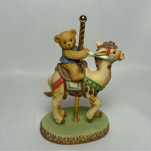 Vintage 1999 Cherished Teddies 589926 Jerrod Boy Riding Camel Carousel Figurine